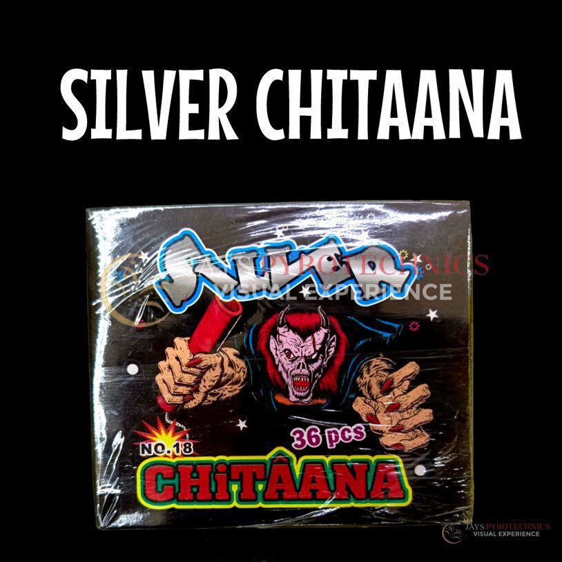 1.6 * 3.5 CM SILVER CRACKER NO.13 – PER PACK