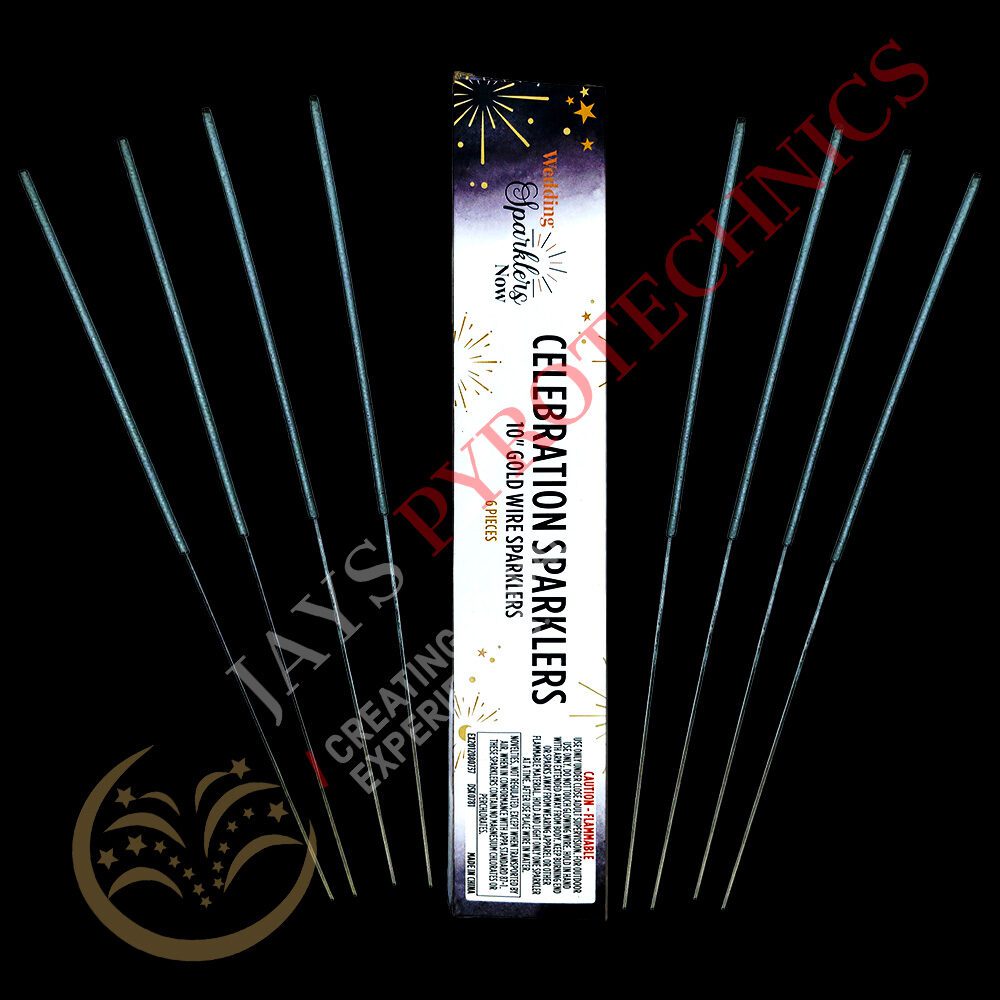 10 INCH GOLD CELEBRATION SPARKLER FIREWORK