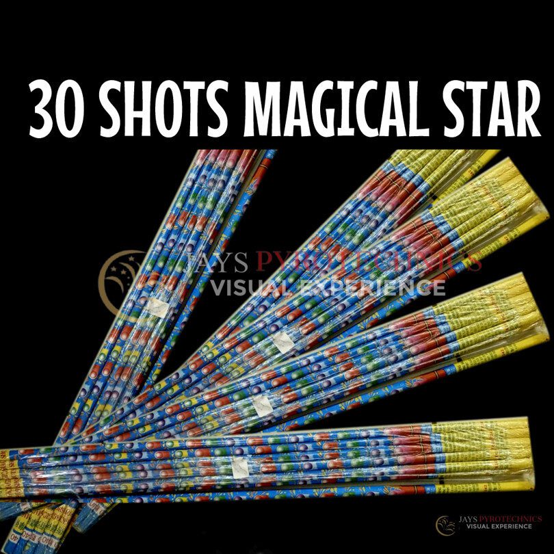 30 SHOTS MAGICAL COLOURED FLOWER FIREWORKS – PER PIECE