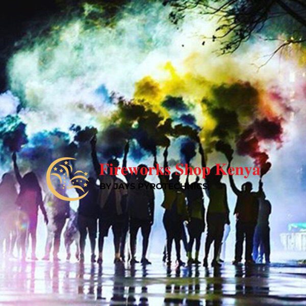 LARGE COLOUR SMOKE BOMBS YELLOW - PER PIECE