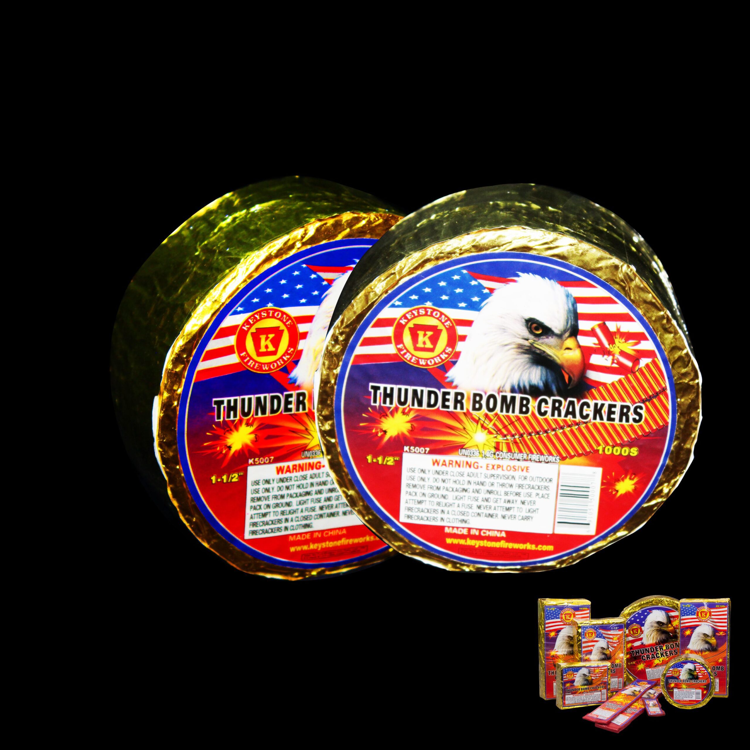 THUNDER BOMB CRACKERS 1000S - PER ROLL