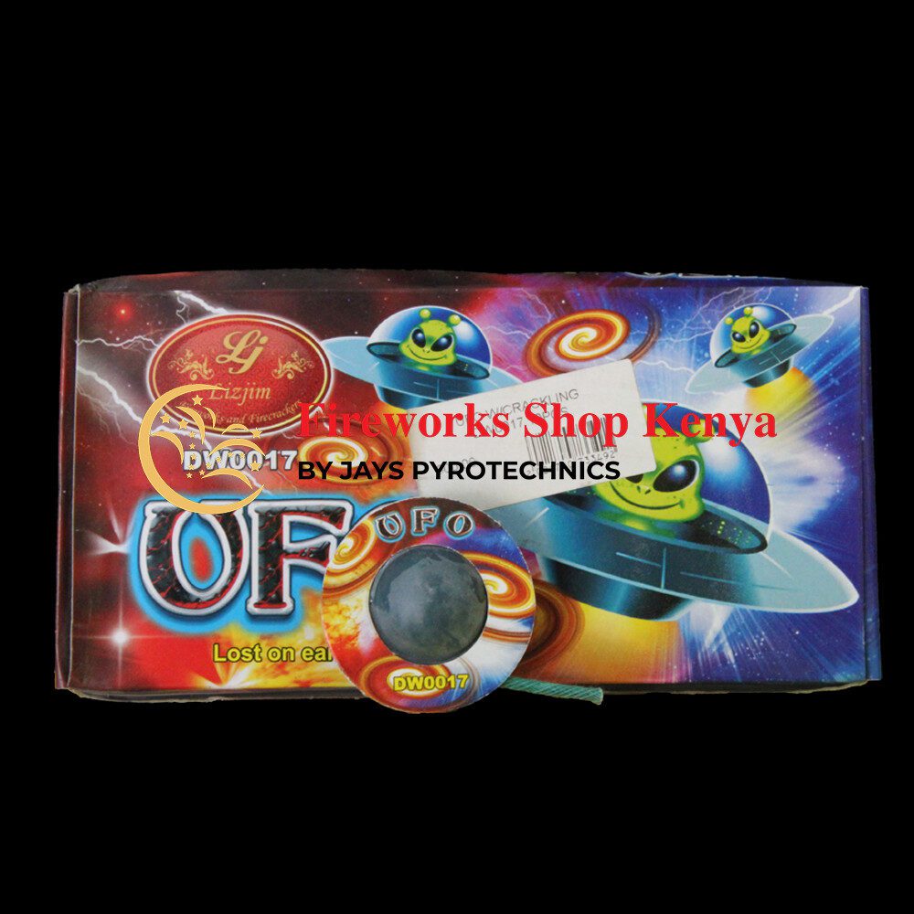 UFO WITH CRACKLING FIREWORK DW 0017 - PER PACK