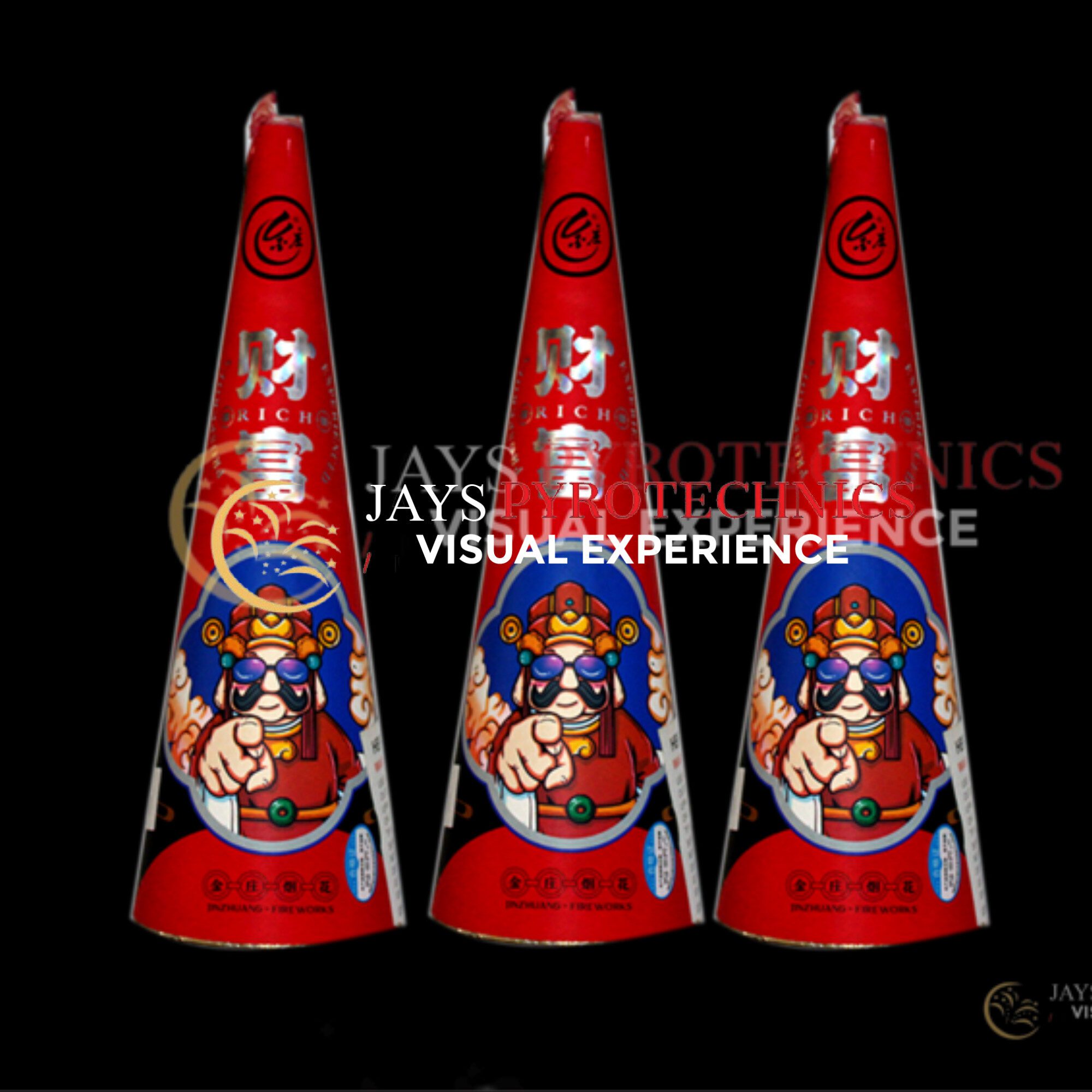 13 CONIC FOUNTAIN HBF002 RED – PER PIECE