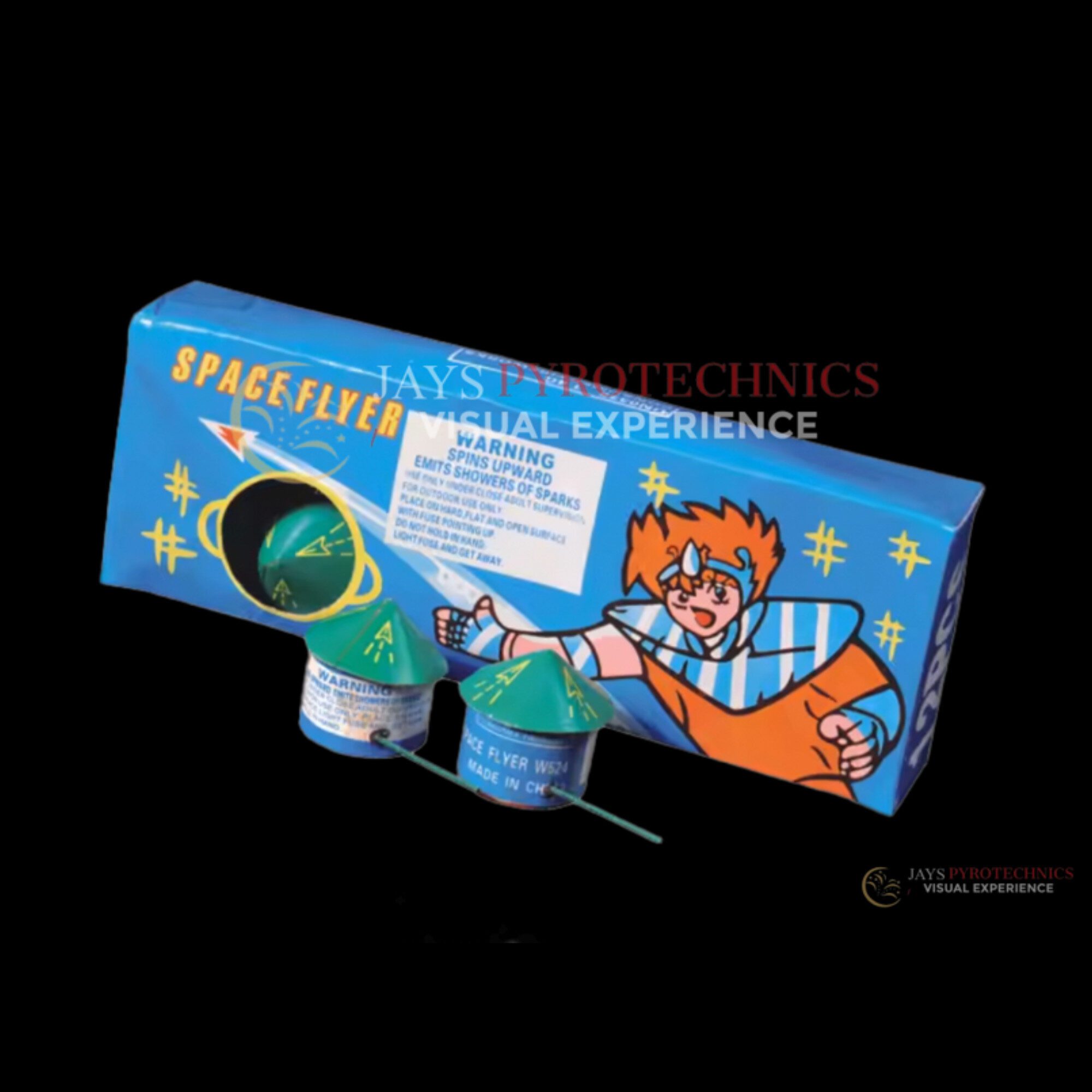 SPACE FLYER W524 SPINNER FIREWORKS – PER PIECE