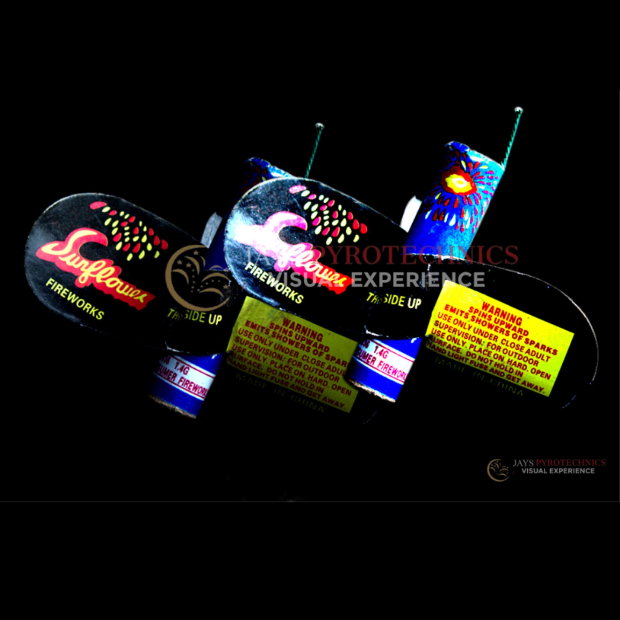 SUNFLOWER SPINNING FIREWORK – PER PIECE