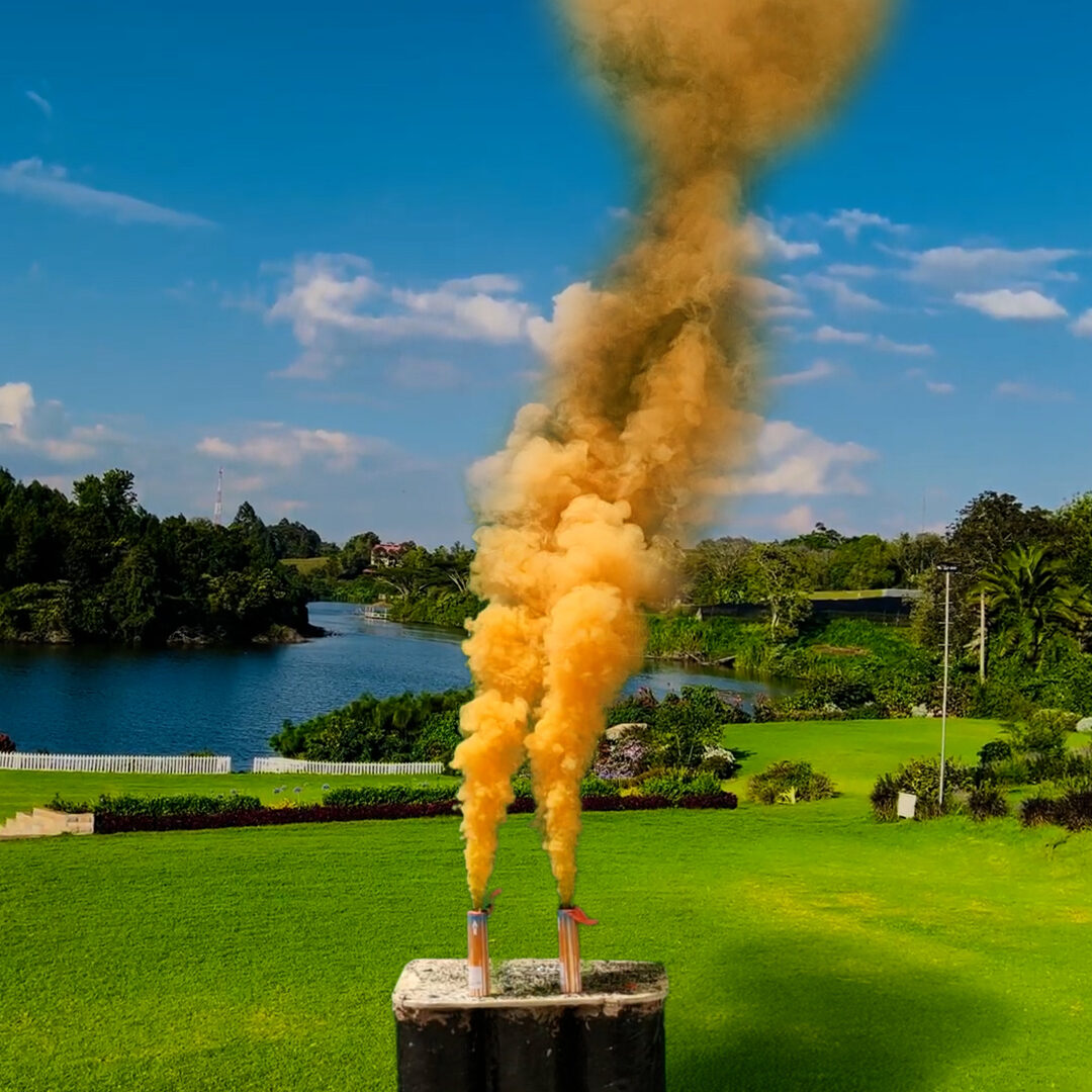 ORANGE FUSE-TYPE SMOKE BOMB KENYA – PER PIECE